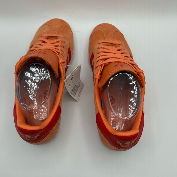 RARE NWT Adidas Gazelle ‘Orange Red' EF6503 The Originals W 7.5 - Picture 10 of 16